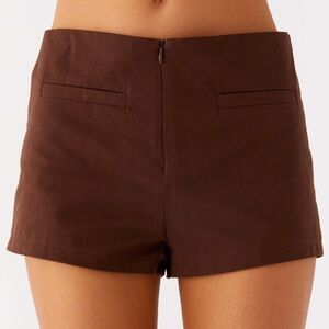 Peppermayo Nia Brown Micro Shorts